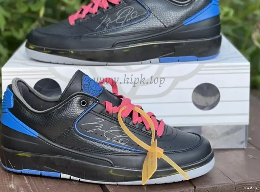 to blue Jordan ready PK OFF-WHITE Low ship God Air 2 x materials retail 0503